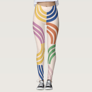 Geometrischer Hintergrund der gerasteten Kurven Leggings