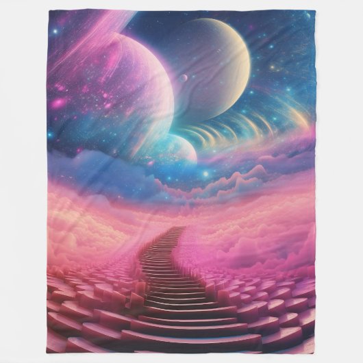 "Geometrischer Hintergrund" Fleecedecke (Vorderseite)