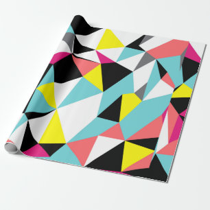 geometrischer Hintergrund für abstrakte Dreiecke Geschenkpapier
