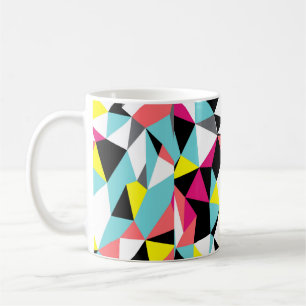 geometrischer Hintergrund für abstrakte Dreiecke Kaffeetasse