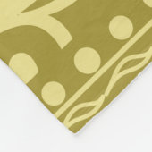 Geometrischer Hintergrund mit Blumen. Stammesethni Fleecedecke (Ecke)