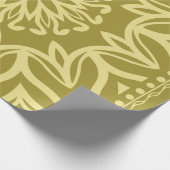 Geometrischer Hintergrund mit Blumen. Stammesethni Geschenkpapier (Ecke)