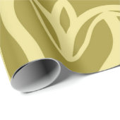 Geometrischer Hintergrund mit Blumen. Stammesethni Geschenkpapier (Rolleneckpunkt)