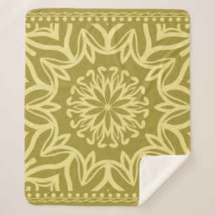 Geometrischer Hintergrund mit Blumen. Stammesethni Sherpadecke