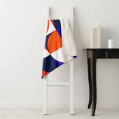 Geometrischer Hintergrund Moderne und lebendige Co Sherpadecke (Beispiel)