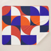 Geometrischer Hintergrund Moderne und lebendige Co Sherpadecke (Vorderseite (Horizontal))