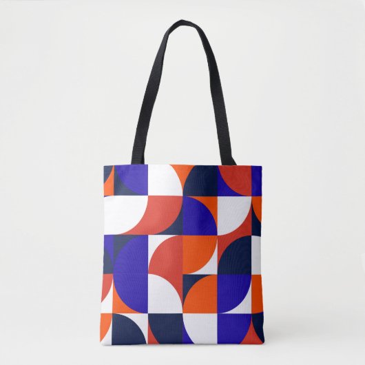 Geometrischer Hintergrund Moderne und lebendige Co Tasche (Vorderseite)