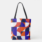 Geometrischer Hintergrund Moderne und lebendige Co Tasche (Rückseite)