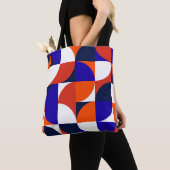Geometrischer Hintergrund Moderne und lebendige Co Tasche (Von Nahem)