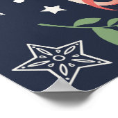 Geometrischer Hintergrund Moderner Stil Vintag i Poster (Ecke)