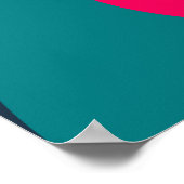 Geometrischer Hintergrund Moderner Stil Vintag i Poster (Ecke)