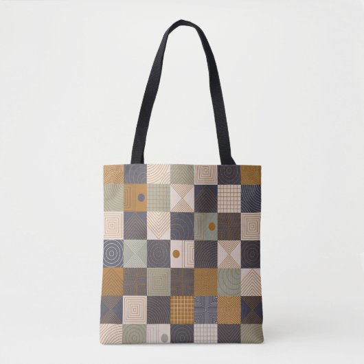 Geometrischer Hintergrund Moderner Stil Vintag i Tasche (Vorderseite)
