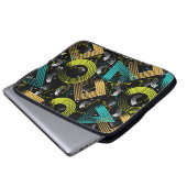 Geometrischer Hintergrund, Retro,90s,abstrakt,a Laptopschutzhülle (Vorne Knopf)