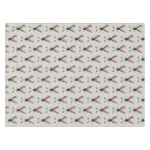 Geometrischer Hirschkopf mit Blume und überkreuzte Tischdecke (Vorderseite (Horizontal))