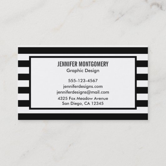 Geometrischer Hirschkopf mit Blumenkrone Visitenkarte (Rückseite)