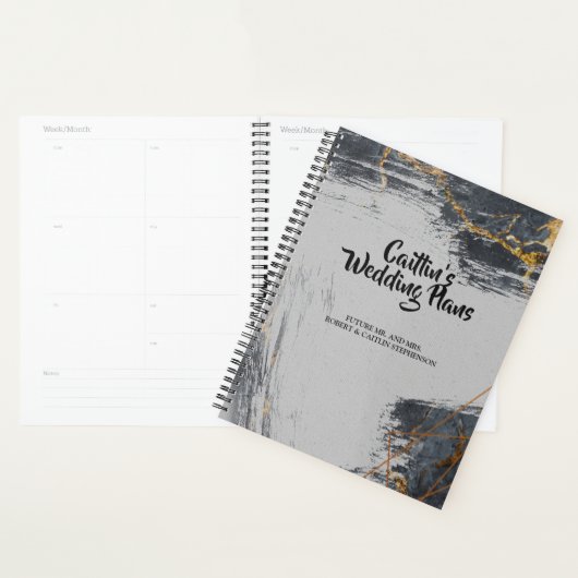 Geometrischer Hochzeitsplaner für Glitzer aus Marm Planer (Anzeige)