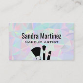 Geometrischer Holografischer Hintergrund Visitenkarte (Vorderseite)