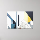 Geometrischer Horizont Leinwanddruck (Vorderseite)
