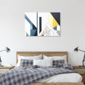 Geometrischer Horizont Leinwanddruck (Insitu (Schlafzimmer))