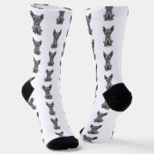 Geometrischer Hund Socken (Gewinkelt)