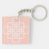 Geometrischer keltischer Knoten Schlüsselanhänger (Rückseite)