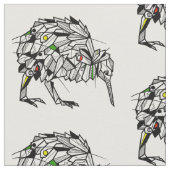 Geometrischer Kiwi Stoff (Nahaufnahme)