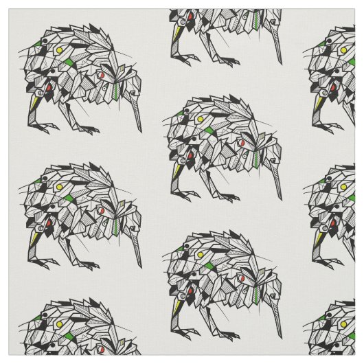 Geometrischer Kiwi Stoff (Muster)