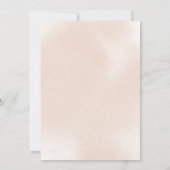 Geometrischer klassischer Rosa-Rose-Elopement-Empf Einladung (Rückseite)