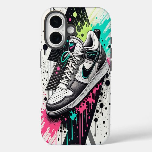 Geometrischer Kontrast. Case-Mate iPhone Hülle (Rückseite)