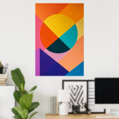 Geometrischer Kosmos Poster (Heimbüro)