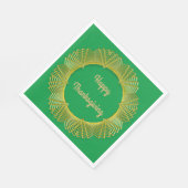 Geometrischer Kreis der Erntedank-Spitzen-Geometri Serviette (Ecke)