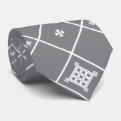 Geometrischer Kreuzanhänger Krawatte (Gerollt)
