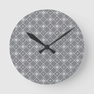 Geometrischer Kreuzanhänger Runde Wanduhr