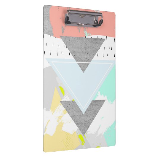 Geometrischer Kunst-Druck Klemmbrett (Rechts)