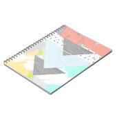 Geometrischer Kunst-Druck Notizblock (Linke Seite)