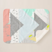 Geometrischer Kunst-Druck Sherpadecke (Vorderseite (Horizontal))