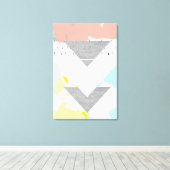 Geometrischer Kunstdruck Leinwanddruck (Insitu (Holzboden))