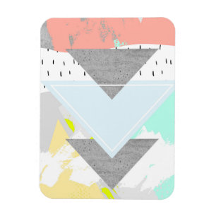 Geometrischer Kunstdruck Magnet
