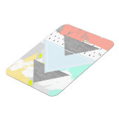 Geometrischer Kunstdruck Magnet (Linke Seite)