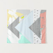 Geometrischer Kunstdruck Wandteppich (Vorderseite (Horizontal))