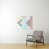Geometrischer Kunstdruck Wandteppich (Beispiel (Horizontal))