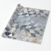 Geometrischer lichtdurchlässiger Achat und Geschenkpapier (Ungerollt)