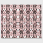Geometrischer Lion-Kopf der Rose Geschenkpapier (Flach)