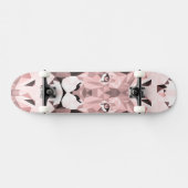Geometrischer Lion-Kopf der Rose Skateboard (Horizontal)