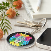 Geometrischer Lötkopf Schlüsselanhänger (Vorderseite rechts)