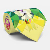 Geometrischer Löwenkopf Krawatte (Gerollt)