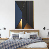 Geometrischer Luxus Leinwanddruck (Insitu (Schlafzimmer))