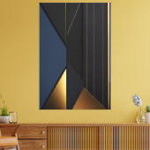 Geometrischer Luxus Leinwanddruck (Insitu (Wohnzimmer))
