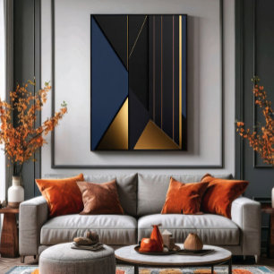 Geometrischer Luxus Leinwanddruck