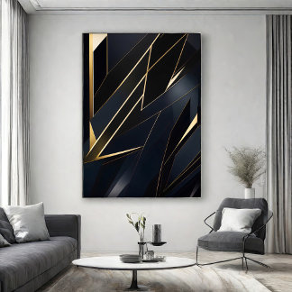 Geometrischer Luxus Poster